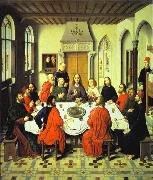 Dieric Bouts Last Supper central section of an alterpiece oil painting artist